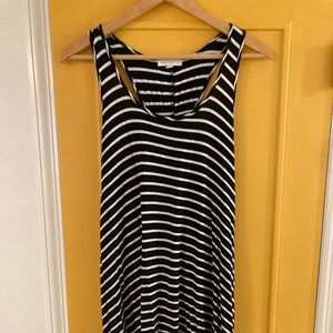 Socialite Dress - Black and White stripe - Small